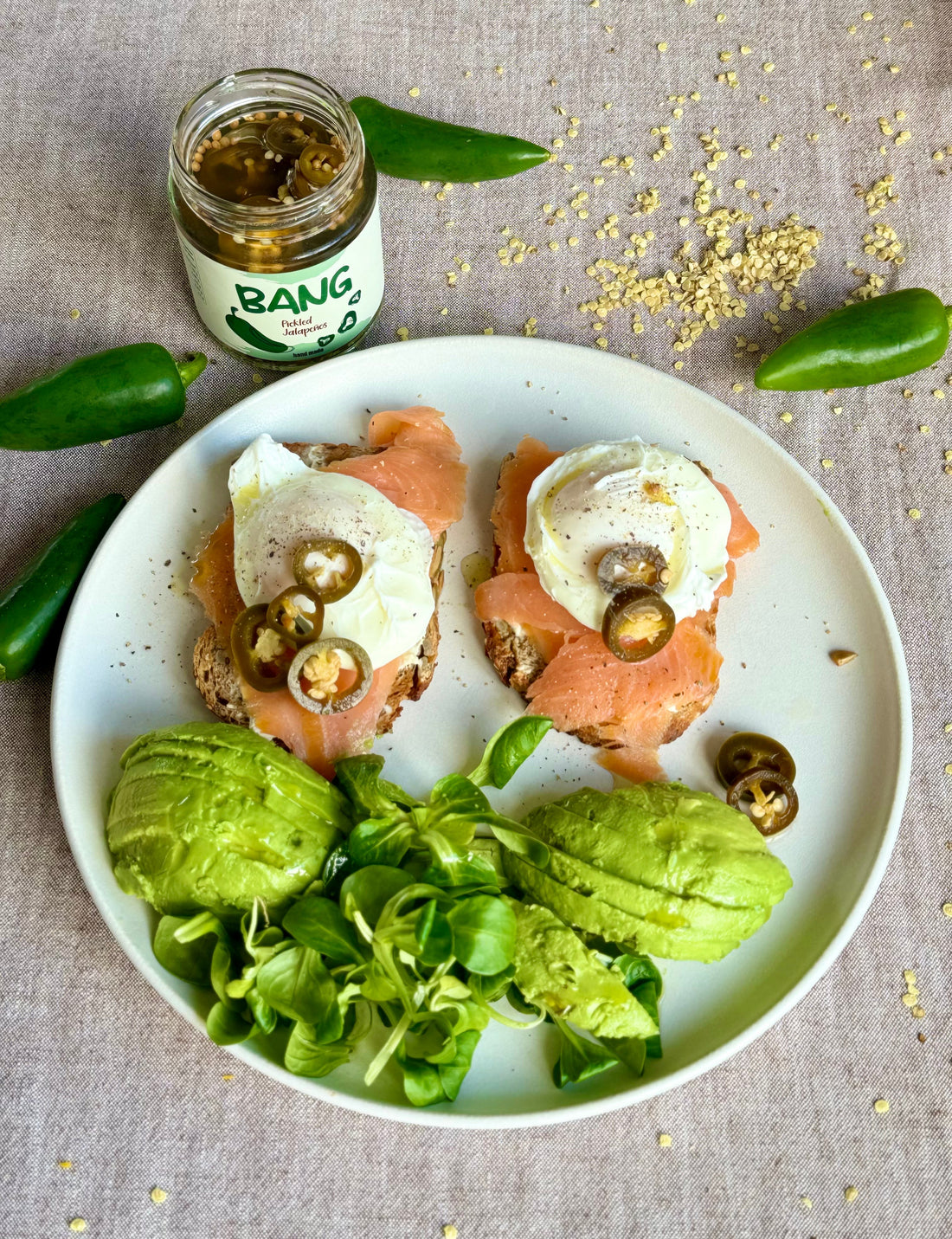 Crunchy BANG Salmon Toast